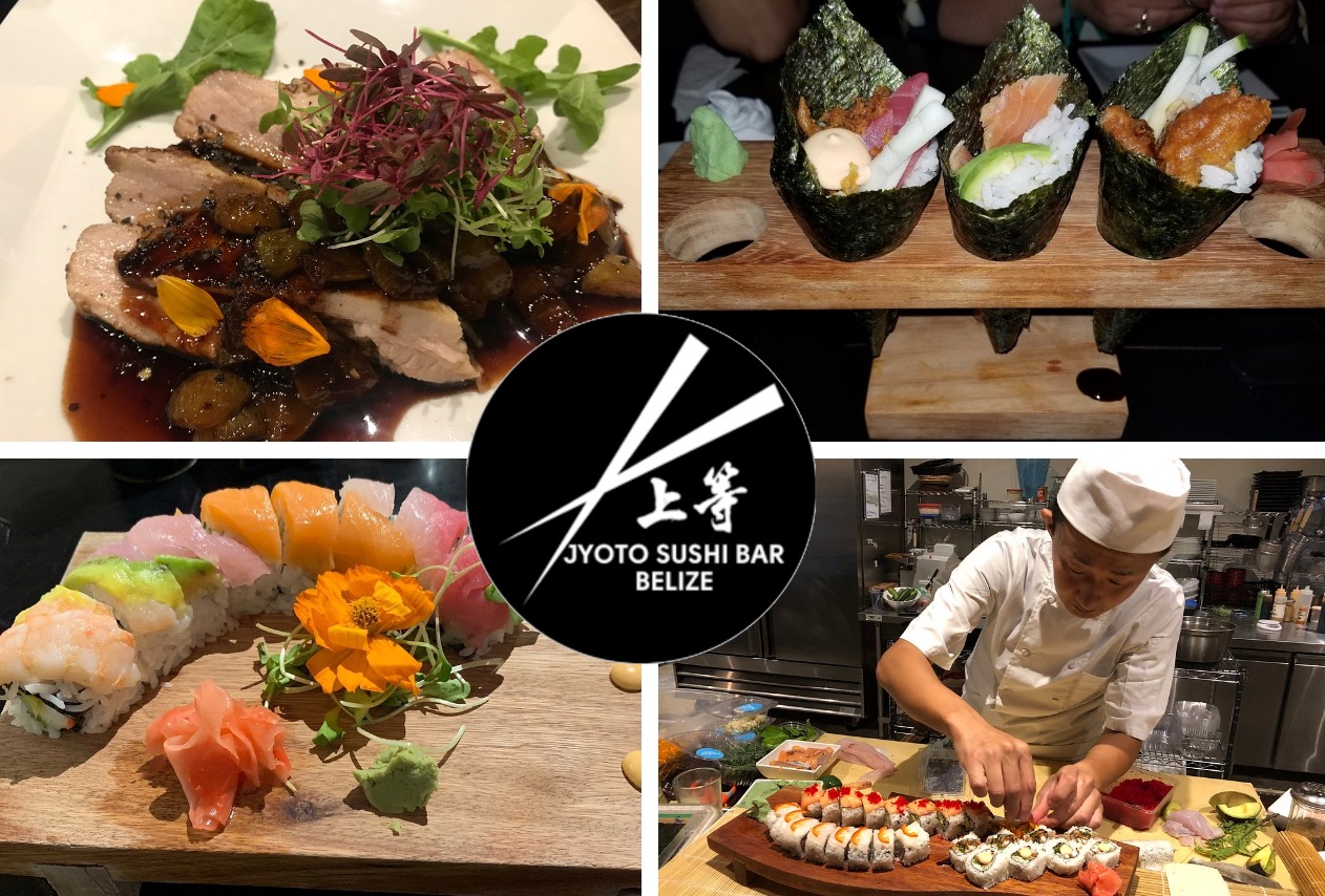 Sushi plates, hand rolls and a chef at Jyoto Sushi Bar
