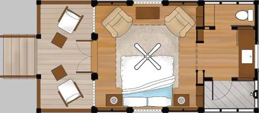 Cottage floorplan